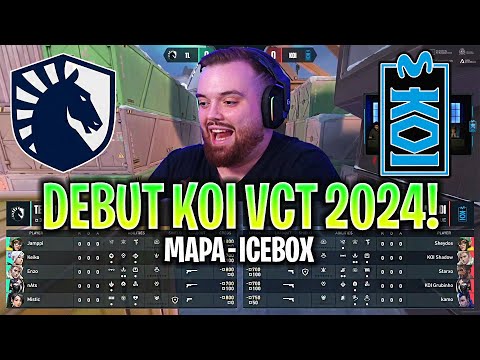 IBAI CASTEA EL DEBUT DEL NUEVO KOI EN VCT! | MOVISTAR KOI vs TEAM LIQUID MAPA 1 ICEBOX VCT EMEA 2024