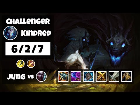Kindred vs Ekko NA Challenger JUNGLE (6/2/7) - v11.18