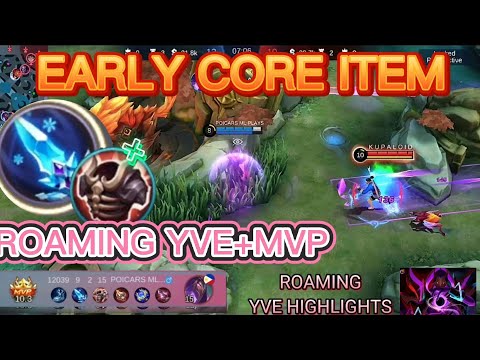 CAN ROAMING YVE CARRY A TEAM? - EARLY GAME YVE CORE ITEM.#yve  #yvemobilelegends