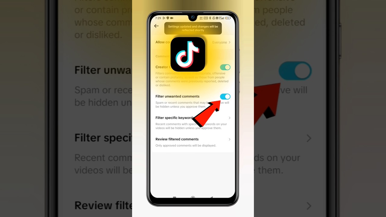 TikTok Unwanted Comments Kaise Off Karen | How To Enable Unwanted Comments Filtering On TikTok