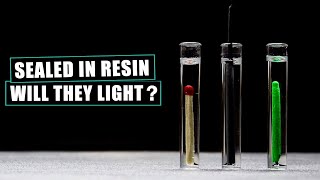 Matches & Sparklers In RESIN! - Will They Ignite?