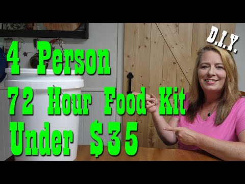 D.I.Y.  4 Person 72Hour Emergency Food Kit under $35 ~ Budget Survival