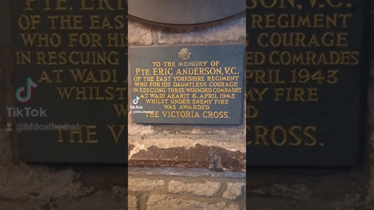 The plaque of PTE Eric Anderson