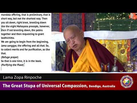 20180427 1930 LZR GSUC Bendigo - Bodhisattva Vows with 7 limb and explanation on prostrations