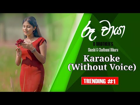 Ru Chaya Karaoke with Lyrics (Without Voice) | රූ චායා  (ආදරේ සද) | @DSMusicTracks