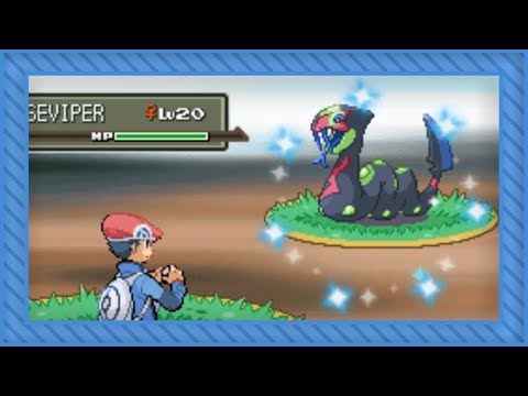 [LIVE] Shiny Seviper after 15,699 REs in Platinum (Repel trick + Sapphire insertion)
