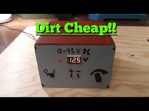 Making an EASY DC Power supply for under $10!!