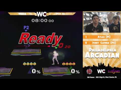 The Philadelphia Arcadian: Atlas (Samus, Sheik) vs Jonny Gamble (Sheik) - Pools