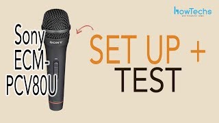 Video thumbnail for Sony ECM-PCV80U USB Mic Setup + Audio Quality Test by HowTechs