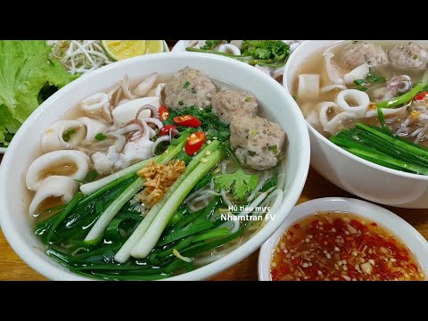 HỦ TIẾU MỰC Cách nấu đơn giản dễ làm đổi món dịp cuối tuần cực hấp dẫn |Nhamtran FV