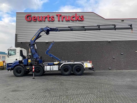 Tatra Phoenix 8X8 hooklift + Palfinger PK 48002-EH D crane