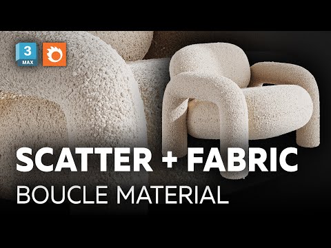 DETAILED FABRIC for closeups in 3ds max! Boucle Material