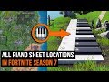 All Piano Sheet Locations in Fortnite Season 7