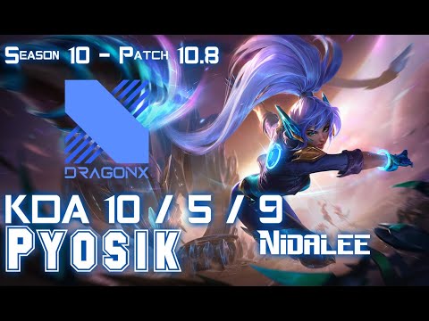 DRX Pyosik NIDALEE vs KINDRED Jungle - Patch 10.8 KR Ranked