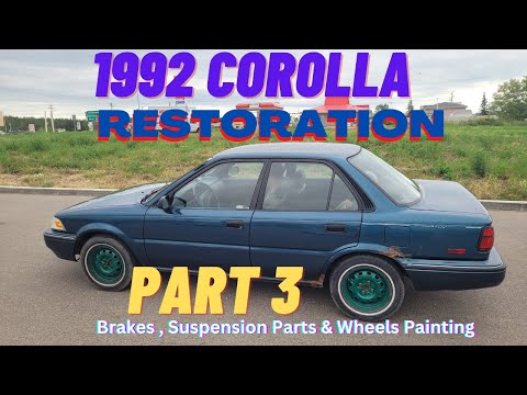 Thumbnail for 1992 Toyota Corolla 4AFE Restoration (Part 3) Brakes Rebuild/ Wheels painting, Suspension painting by Toyota, Toyota GR Corolla, Toyota Corolla