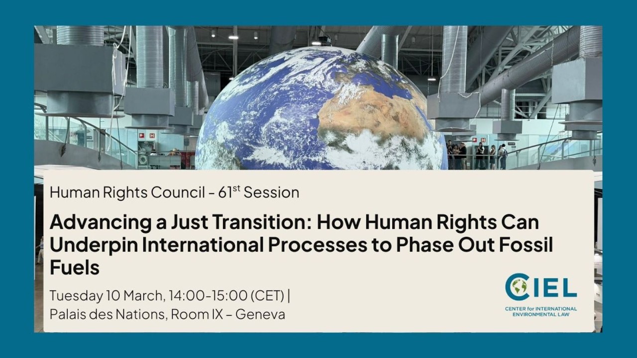 Fossil Fuels and Human Rights | HRC61 Side Event