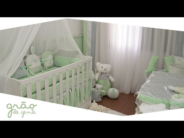 TOUR PELO QUARTO DE BEBÊ AMIGUINHOS VERDE | Grão de Gente