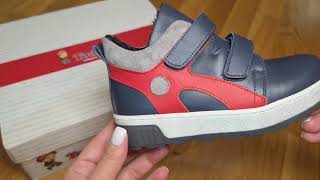 Ботинки Todler темно синие с красным 8350