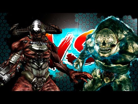 Cyberdemon vs Invulnerability - BOSS BATTLE -  DOOM 3 Cinematic Monster Infighting