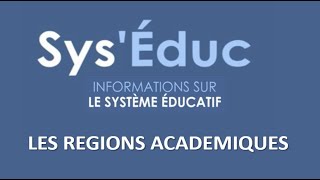 Les régions académiques