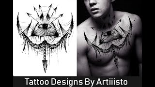 I will design dark tattoo for you