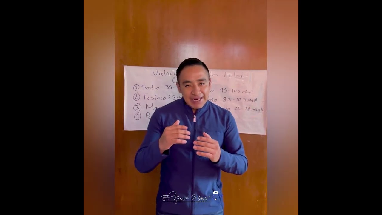 Valores normales de los electrolitos en sangre 🩸