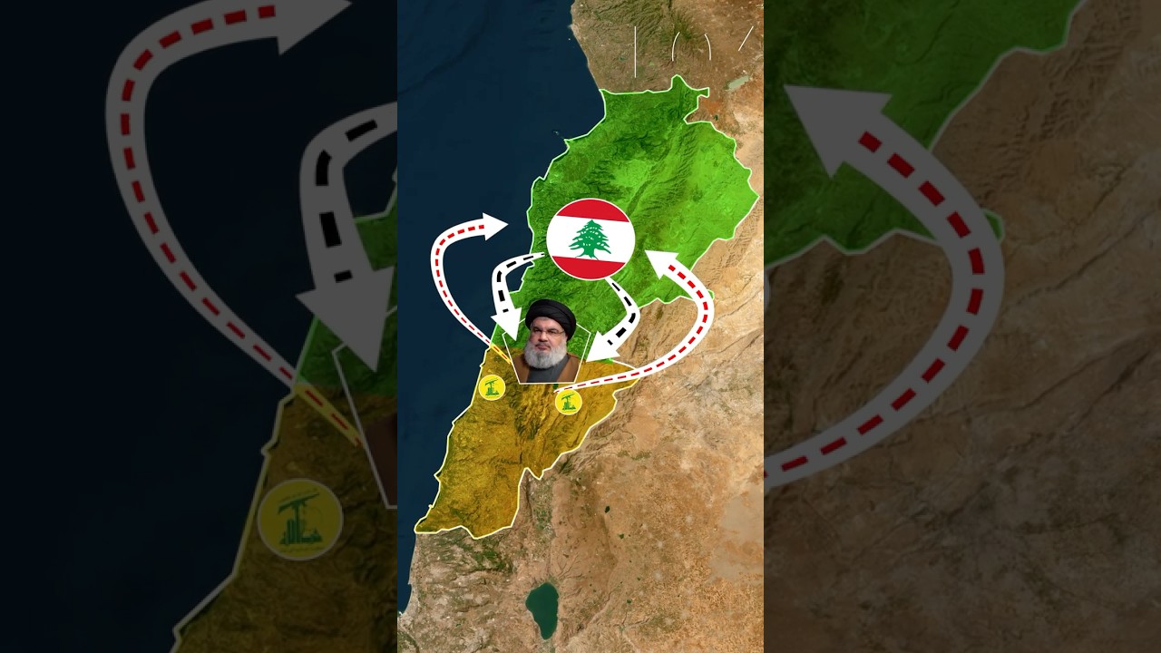Lebanon is going into a civil war again #geopolitics #map #lebanon
