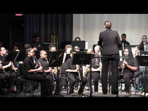 Wendell Middle School Concert Band performs Lexington March on 3/19/2019