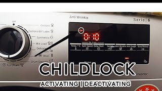 Mastering childlock : A guide to activating and deactivating child lock on bosch serie 6 washer
