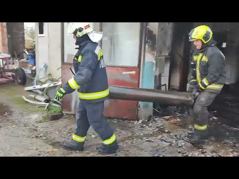 Tótszerdahely, kigyulladt műhely 2023