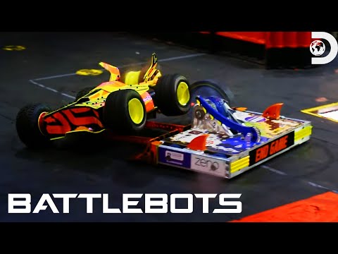 Huge Rebound! Endgame vs Hypershock | Battlebots | Discovery