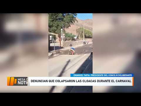 Durante los festejos de Carnaval, colapsaron las cloacas en Tilcara