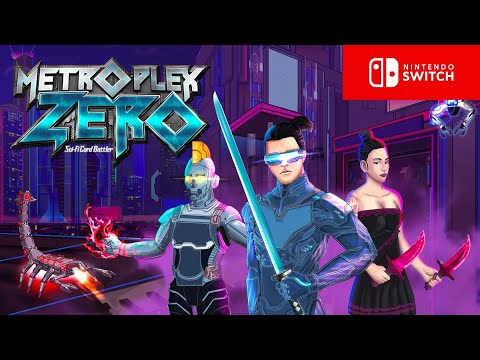 Metroplex Zero Sci-Fi Card Battler Nintendo Switch Gameplay