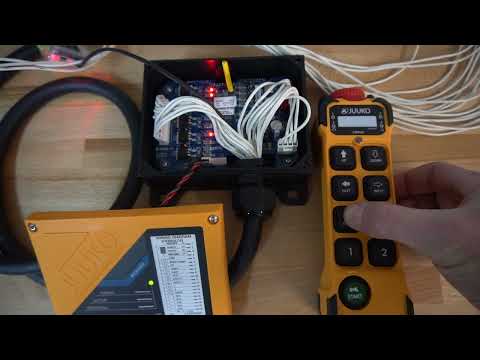 Remote Radio Juuko HVK 800 12-24 V 4 function double way control with last detent