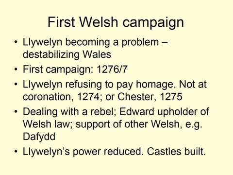Week One   Lecture 2   Conquest of Wales  (HIH227 Medieval Britain, 1250-1461)