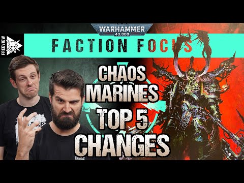 ** NEW CODEX** Chaos Space Marines: Top 5 Changes | Warhammer 40,000 Faction Focus