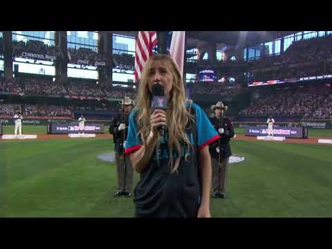 Ingrid Andress, 2024 MLB home run derby. Worst national anthem ever!