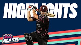 Rossouw Stuns on Dream Somerset Debut! | Kent v Somerset - Highlights | Vitality Blast 2022