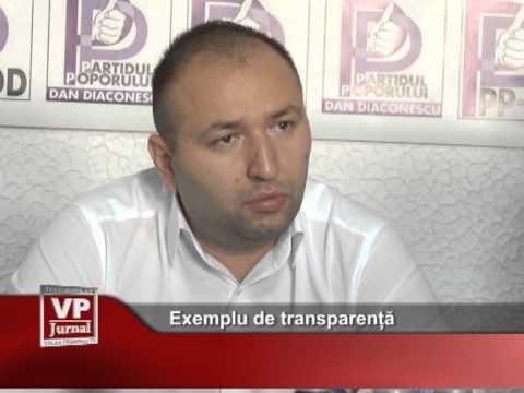 Exemplu de transparență