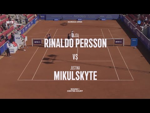 Kajsa Rinaldo Persson (SWE) vs Justina Mikulskyte (LTU) -  Game, Set and Match Point