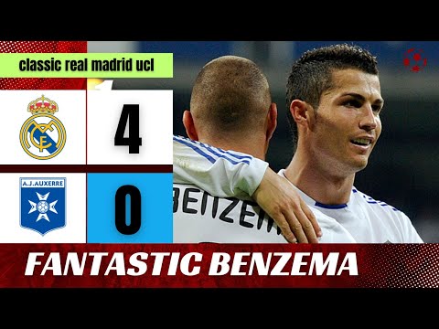 Real Madrid vs AJ Auxerre 4-0 2010 | Amazing Benzema | CL 2010/2011 Group Stage | Extended Highlight
