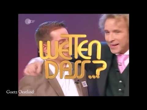 Goetz Oestlind - perfect pitch test (absolute hearing with 4 notes live on TV at "Wetten, dass..?")