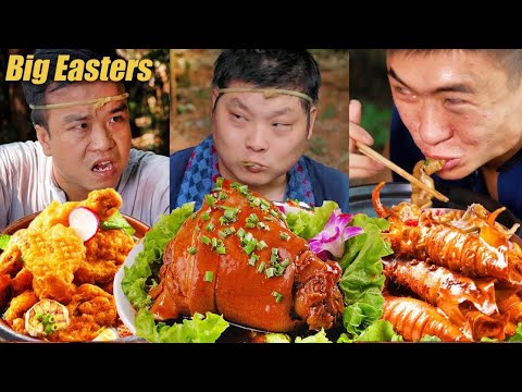 Today, the duck boss is the boss! Pumpkin picked a big lamb chop, so delicious|Funny Mukbang
