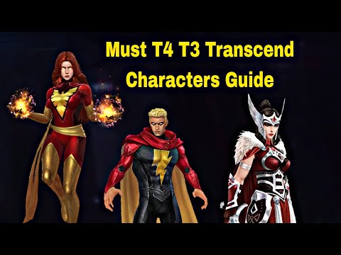 Must T4 T3 And Transcend Characters Guide in January 2023 - Marvel Future Fight