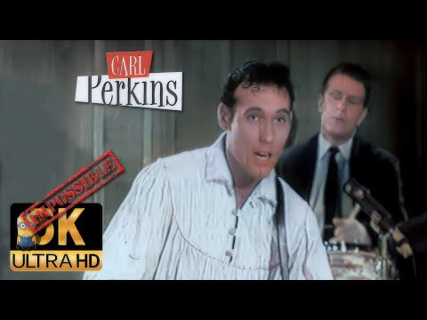 Carl Perkins AI 5K Colorized ❌Hard Restore❌ - Blue Suede Shoes (Ranch Party) 1957
