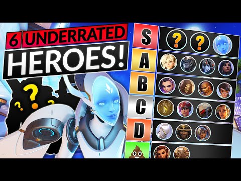 TOP 6 UNDERRATED Heroes in Ranked (SECRETLY OP in the New Patch!) - Overwatch 2 Meta Guide
