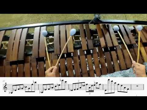 Bluecoats 2022 Riffs and Revelations Ballad marimba cam with Transcription