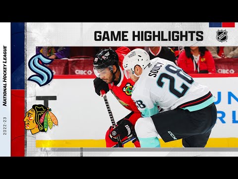 Kraken @ Blackhawks 10/23 | NHL Highlights 2022