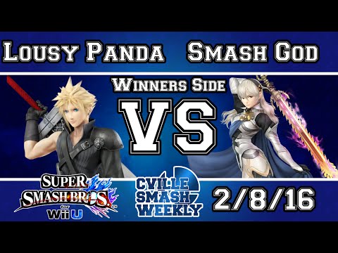 Cville Smash - Lousy Panda (Cloud) Vs HE | Smash God ( Corrin) - Winners Bracket - Smash 4
