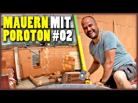 POROTON MAUERN #02 | Das BAUEN & ANLEGEN von INNENWÄNDEN! | Home Build Solution
